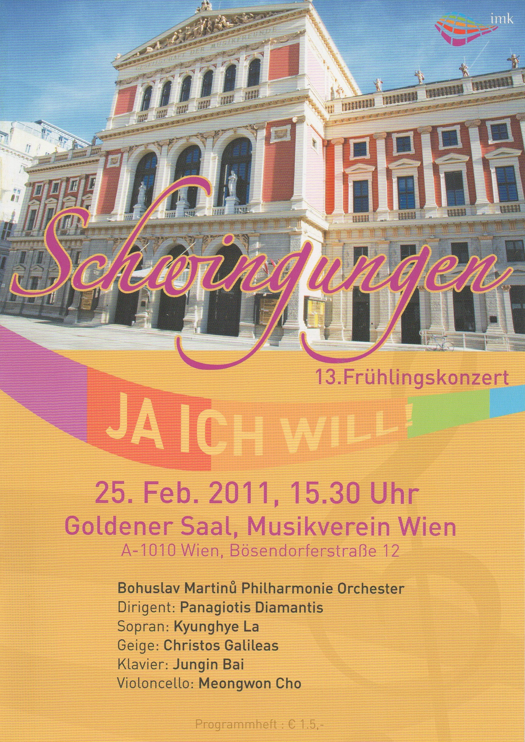GOLDENER SAAL, MUSIKVEREIN WIEN – BOHUSLAV MARTINU PHILHARMONIE ORCHESTER